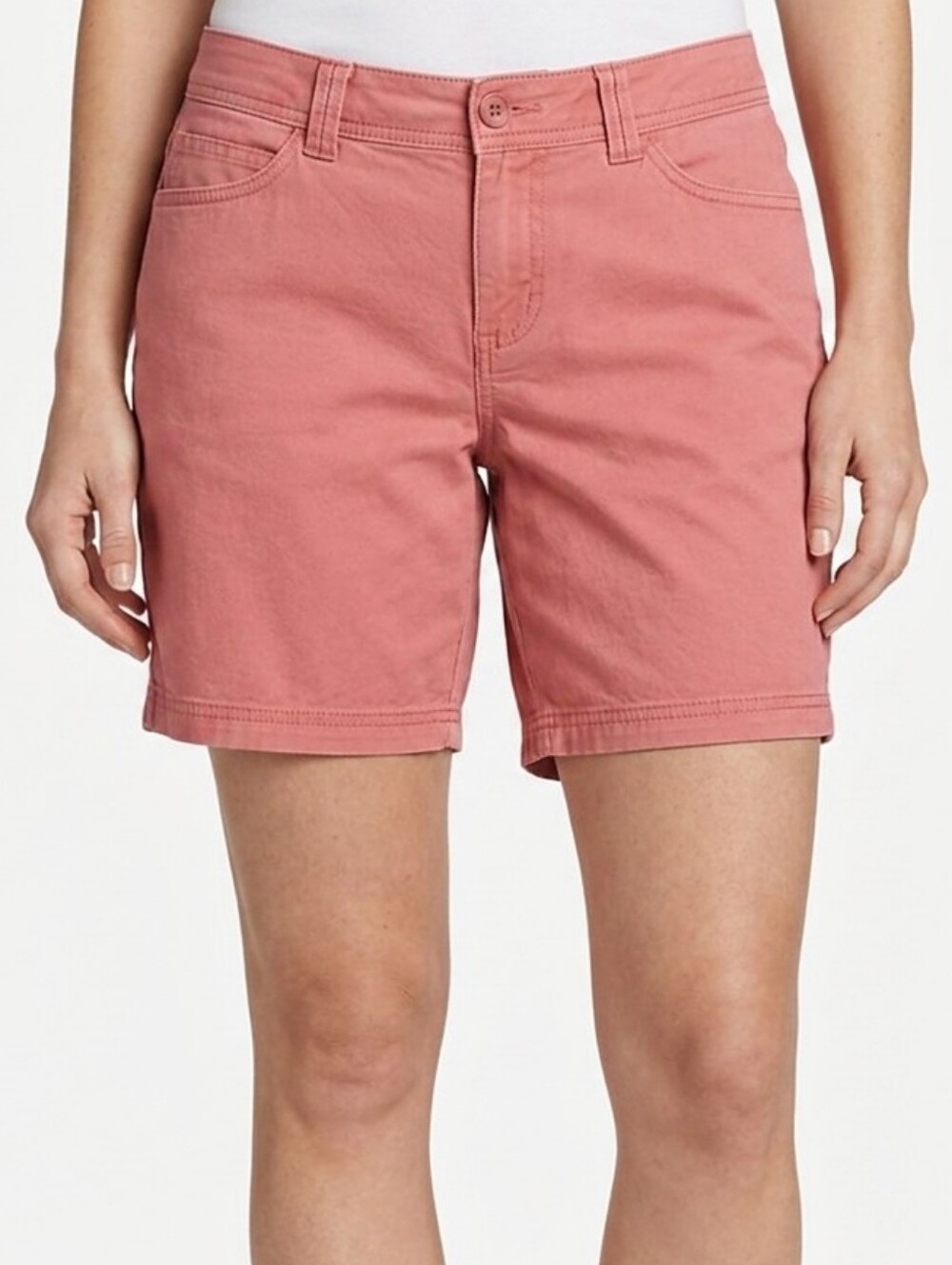 Eddie Bauer Legend Salmon Pink Chino Shorts - Size 8